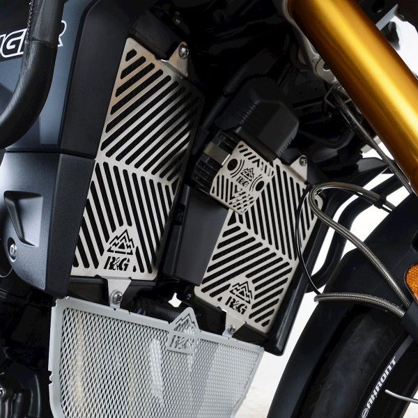 R&G Stainless Steel Radiator Guards for Triumph Tiger 900 GT/ Rally '20- & Tiger 850 Sport '21-  (Pair)